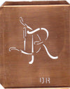 DR - 90 Jahre alte Stickschablone für hübsche Handarbeits Monogramme