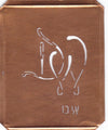 DW - 90 Jahre alte Stickschablone für hübsche Handarbeits Monogramme