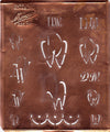 www.knopfparadies.de - DW - Antike Stickschablone aus Kupferblech