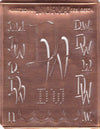 DW2 - Hübsche alte Monogrammschablone