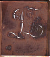 DZ - Alte verschlungene Monogramm Stick Schablone