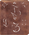 DZ - Uralte Monogrammschablone - ideal als persönliches Geschenk