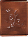 EE - Hübsche, verspielte Monogramm Schablone Blumenumrandung