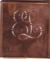 EL - Alte verschlungene Monogramm Stick Schablone