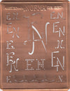 GF - Hübsche alte Monogrammschablone