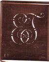 ET - Alte verschlungene Monogramm Stick Schablone