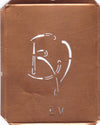 EV - 90 Jahre alte Stickschablone für hübsche Handarbeits Monogramme