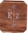 EZ - Besonders hübsche alte Monogrammschablone