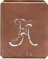 FA - 90 Jahre alte Stickschablone für hübsche Handarbeits Monogramme