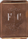 FC - Besonders hübsche alte Monogrammschablone