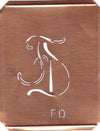 FD - 90 Jahre alte Stickschablone für hübsche Handarbeits Monogramme
