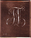 FN - Alte verschlungene Monogramm Stick Schablone