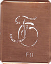 FO - 90 Jahre alte Stickschablone für hübsche Handarbeits Monogramme