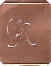 GA - 90 Jahre alte Stickschablone für hübsche Handarbeits Monogramme