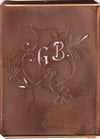 GB - Seltene Stickvorlage - Uralte Wäscheschablone mit Wappen - Medaillon