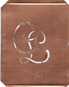 GL - 90 Jahre alte Stickschablone für hübsche Handarbeits Monogramme