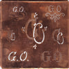 GO - Große Kupfer Schablone mit 7 Variationen