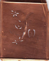 GW - Hübsche, verspielte Monogramm Schablone Blumenumrandung