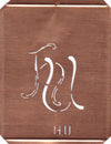 HU - 90 Jahre alte Stickschablone für hübsche Handarbeits Monogramme