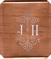 JH - Besonders hübsche alte Monogrammschablone