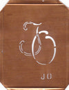 JO - 90 Jahre alte Stickschablone für hübsche Handarbeits Monogramme
