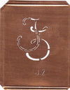 JZ - 90 Jahre alte Stickschablone für hübsche Handarbeits Monogramme