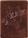 KD - Seltene Stickvorlage - Uralte Wäscheschablone mit Wappen - Medaillon