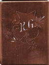 KG - Seltene Stickvorlage - Uralte Wäscheschablone mit Wappen - Medaillon