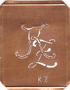 KZ - 90 Jahre alte Stickschablone für hübsche Handarbeits Monogramme
