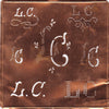 LC - Große Kupfer Schablone mit 7 Variationen
