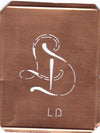 LD - 90 Jahre alte Stickschablone für hübsche Handarbeits Monogramme