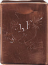 LF - Seltene Stickvorlage - Uralte Wäscheschablone mit Wappen - Medaillon