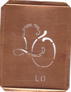 LO - 90 Jahre alte Stickschablone für hübsche Handarbeits Monogramme