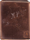 MP - Seltene Stickvorlage - Uralte Wäscheschablone mit Wappen - Medaillon