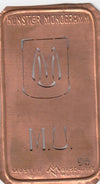 MU - Alte Jugendstil Stickschablone - Medaillon-Design