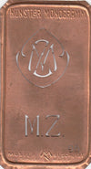 MZ - Alte Jugendstil Stickschablone - Medaillon-Design