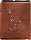 OB - Hübsche, verspielte Monogramm Schablone Blumenumrandung