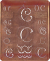 OC - Uralte Monogrammschablone aus Kupferblech