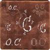 OC - Große Kupfer Schablone mit 7 Variationen