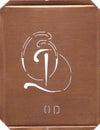 OD - 90 Jahre alte Stickschablone für hübsche Handarbeits Monogramme