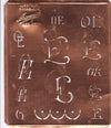 www.knopfparadies.de - OE - Antike Stickschablone aus Kupferblech
