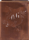 OG - Seltene Stickvorlage - Uralte Wäscheschablone mit Wappen - Medaillon