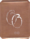 OO - 90 Jahre alte Stickschablone für hübsche Handarbeits Monogramme