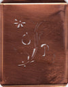 OP - Hübsche, verspielte Monogramm Schablone Blumenumrandung