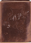 OP - Seltene Stickvorlage - Uralte Wäscheschablone mit Wappen - Medaillon