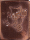 OZ - Seltene Stickvorlage - Uralte Wäscheschablone mit Wappen - Medaillon