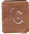 PG - 90 Jahre alte Stickschablone für hübsche Handarbeits Monogramme