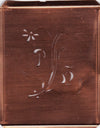 PH - Hübsche, verspielte Monogramm Schablone Blumenumrandung