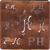 PH - Große Kupfer Schablone mit 7 Variationen