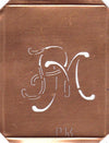 PM - 90 Jahre alte Stickschablone für hübsche Handarbeits Monogramme